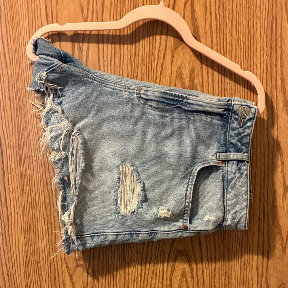 Garage Distressed Denim Festival Shorts | 13
